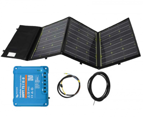 Купить онлайн Один солнечный модуль 180 Вт, складной комплект с зарядным устройством Victron MPPT